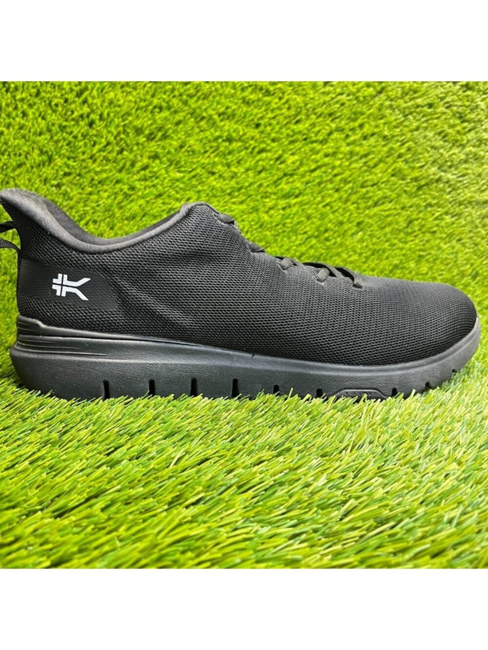 Kuru Flex Via Mens Size 13 Black White Athletic Running Walking Shoes Sneakers